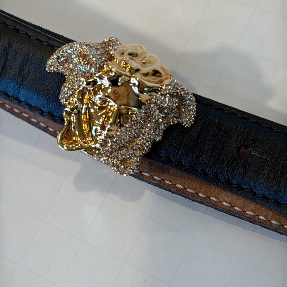 Versace Vintage La Medusa Crystal Belt (80/82)